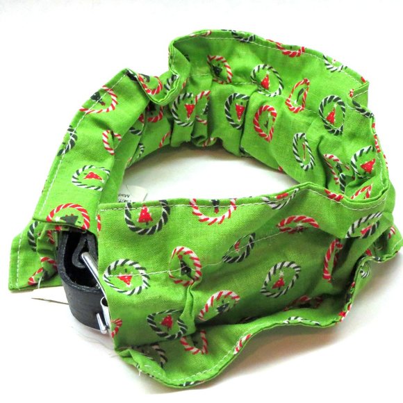 Holiday Dog Collar Peppermint and Trees MEDIUM or LARGE NEW with tags - Picture 1 of 2